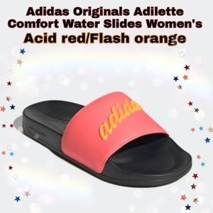 NWB Adidas Originals Adilette Comfort water Slides Women's
